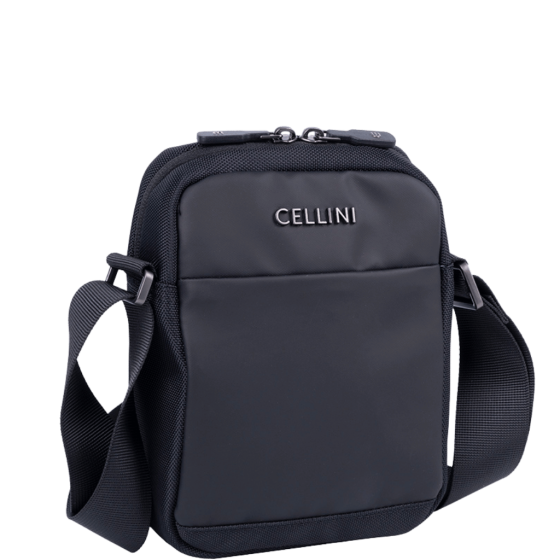 Cellini Sidekick Executive 48719 black crossbody Front3qrtr primary