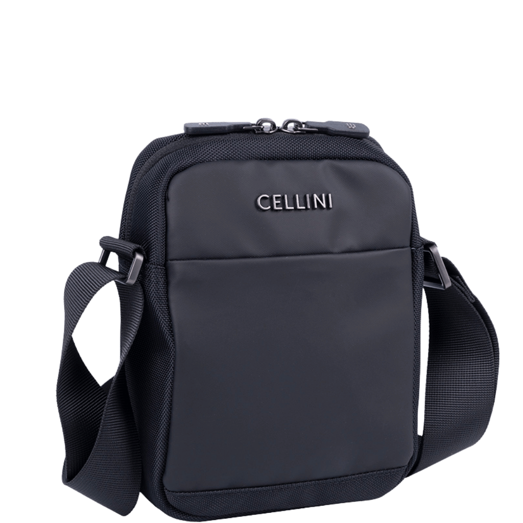 Cellini Sidekick Executive 48719 black crossbody Front3qrtr primary