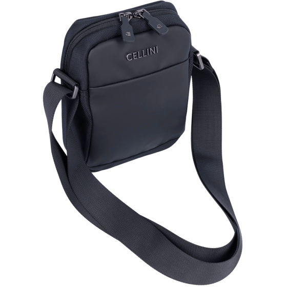 Cellini Sidekick Executive 48719 black crossbody with strap