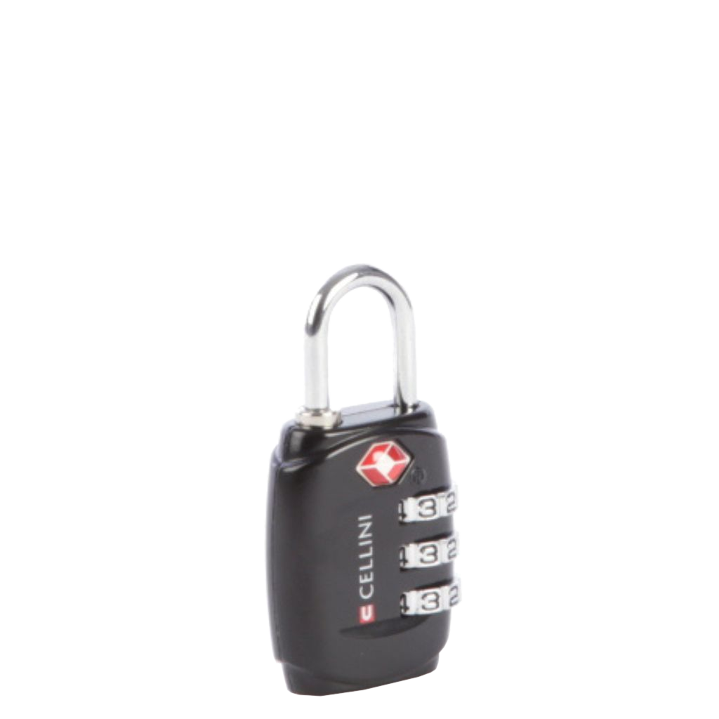 Cellini Travel Essentails 3 dial TSA combination lock 33102 black primary