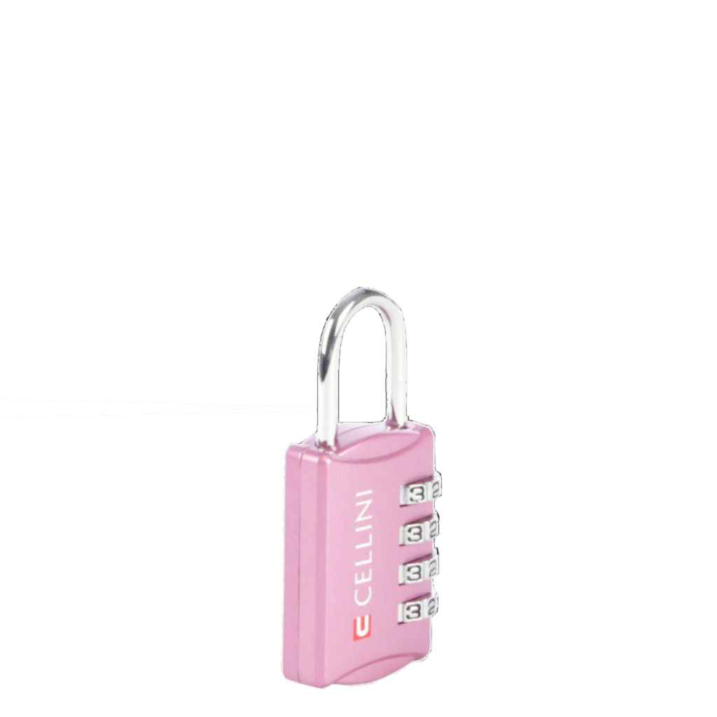 Cellini Travel Essentials 4 dial TSA combination lock 33104 pink primary