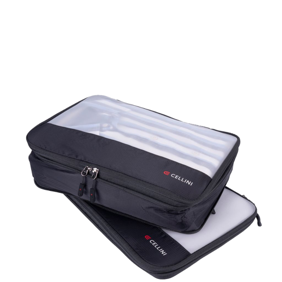 Cellini Travel Essentials Twin Pack Large Packing Cubes 33079 black primary