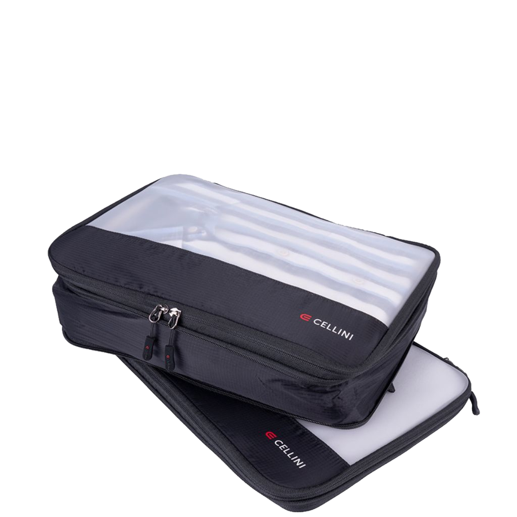 Cellini Travel Essentials Twin Pack Large Packing Cubes 33079 black primary