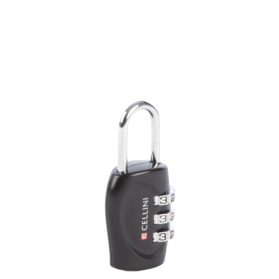 Cellini Travel essentials 3 dial combination lock 33103 black front primary