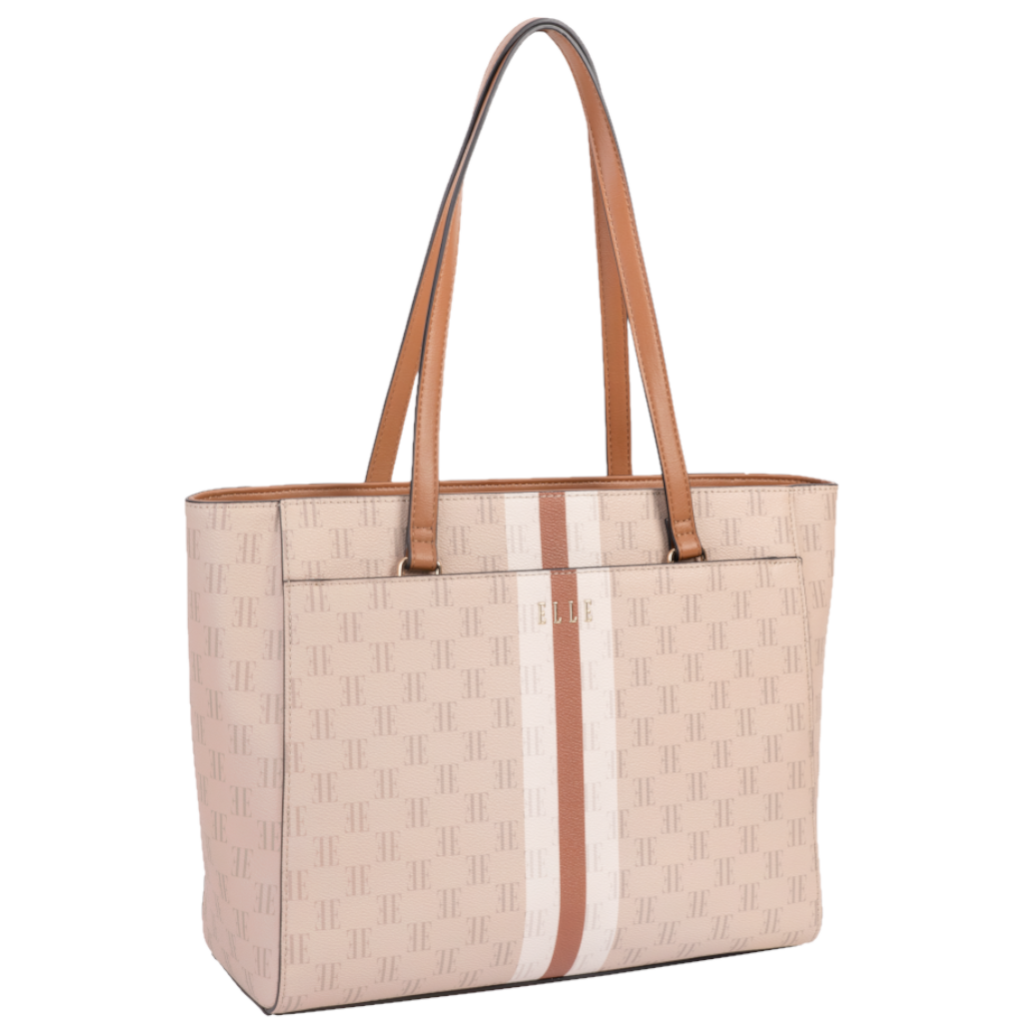 ELLE Monogram EL10110 Tote Handbag multi front3qrtr
