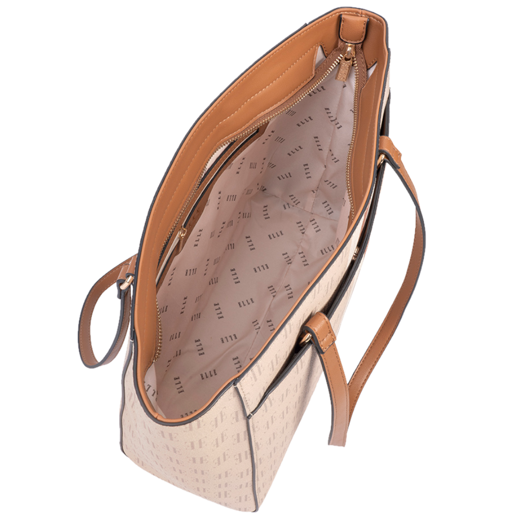 ELLE Monogram EL10110 Tote Handbag multi interior