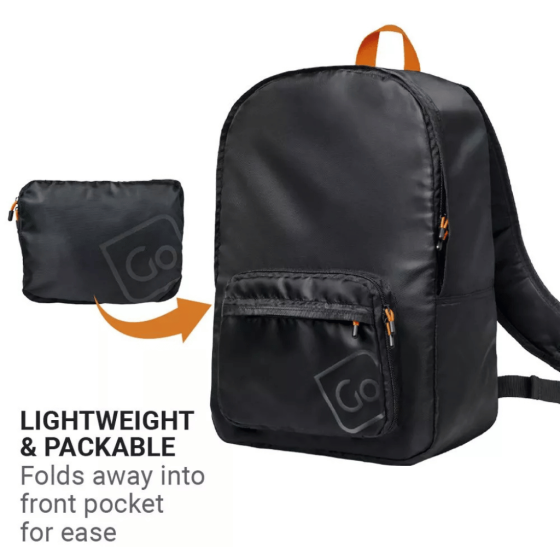Go TRavel 865 lightweight foldaway backpack black feature1