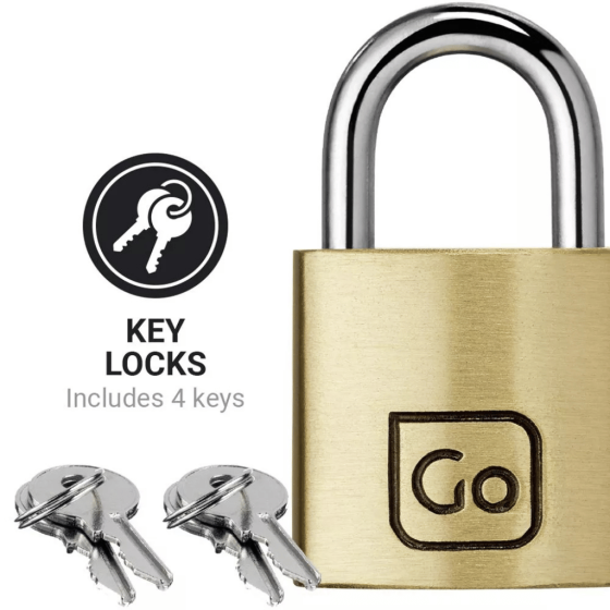 Go TRavel brass padlock set 171 keys