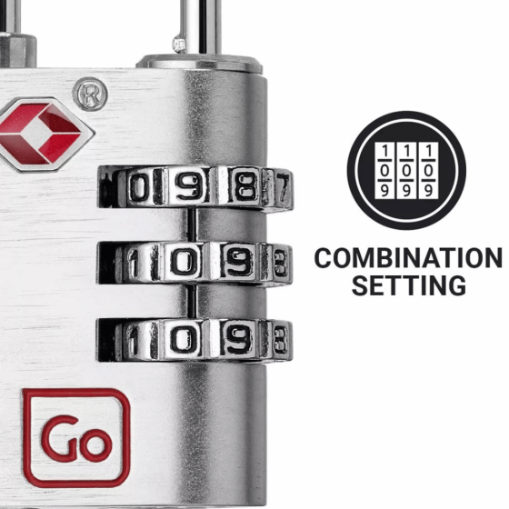 Go Travel Classic TSA combi lock silver code