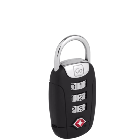 Go Travel Twist TSA Padlock black 358 101 front3qrtr