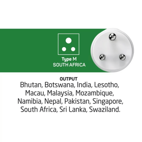 Go Travel US SA adaptor 555 TypeM