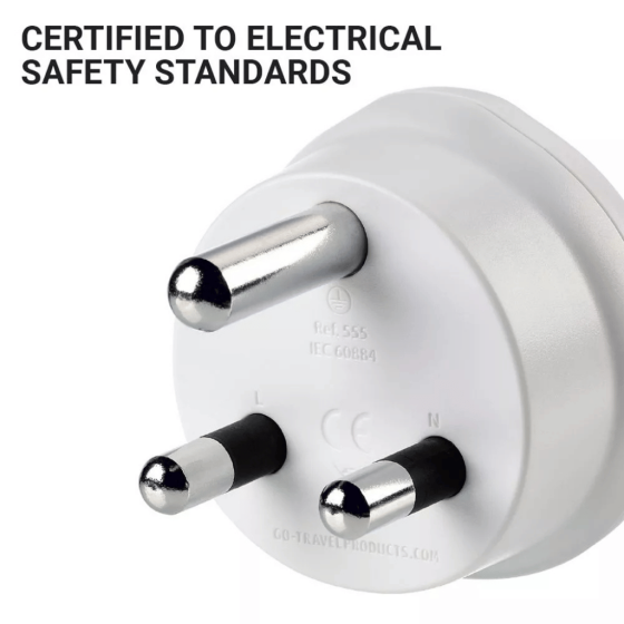 Go Travel US SA adaptor 555 output