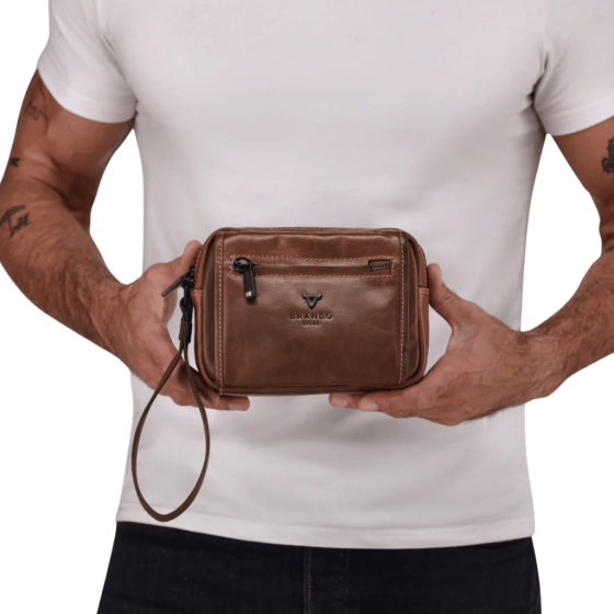 Jekyll and Hide James Crossbody leather 3354 brown lifestyle