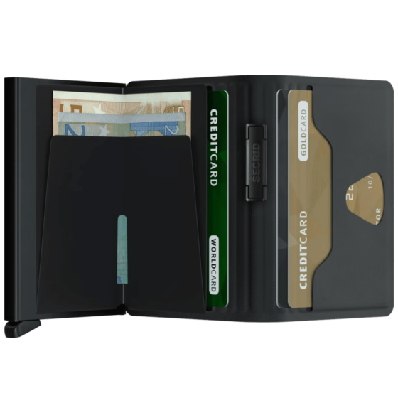 Secrid TPU bandwallet black interior1