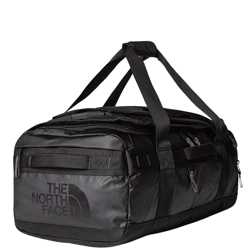 The North Face 42L Base Camp Voyager Duffle Black asphalt grey front3qrtr