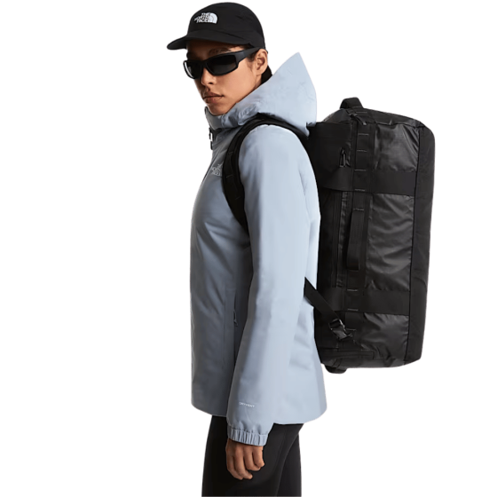 The North Face 42L Base Camp Voyager Duffle Black asphalt grey lifestyle