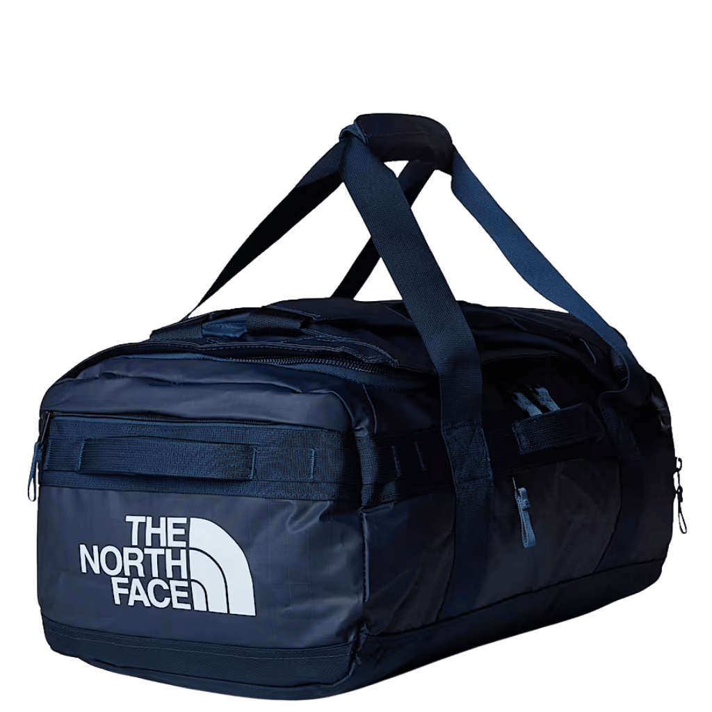 The North Face 42L Base Camp Voyager Duffle Shady Blue Navy front3qrtr