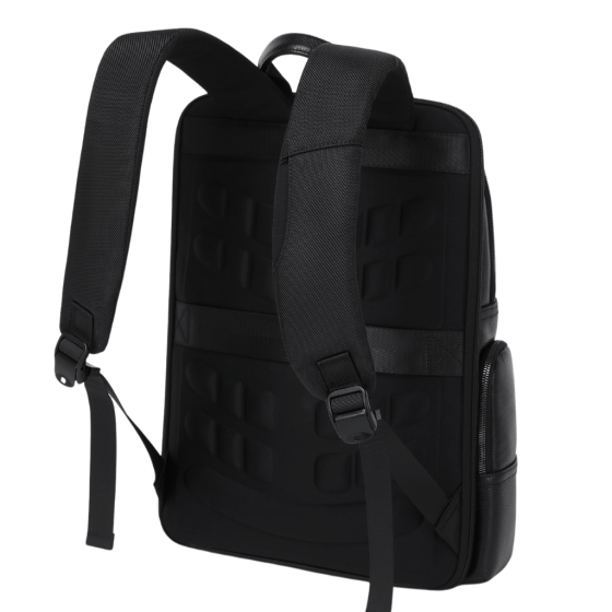 BG Berlin Nexus CEO Leather laptop Backpack 02330P black rear3qrtr