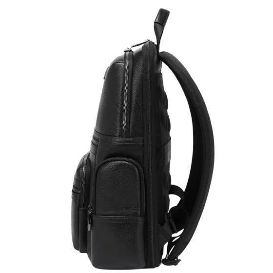 BG Berlin Nexus CEO Leather laptop Backpack 02330P black side