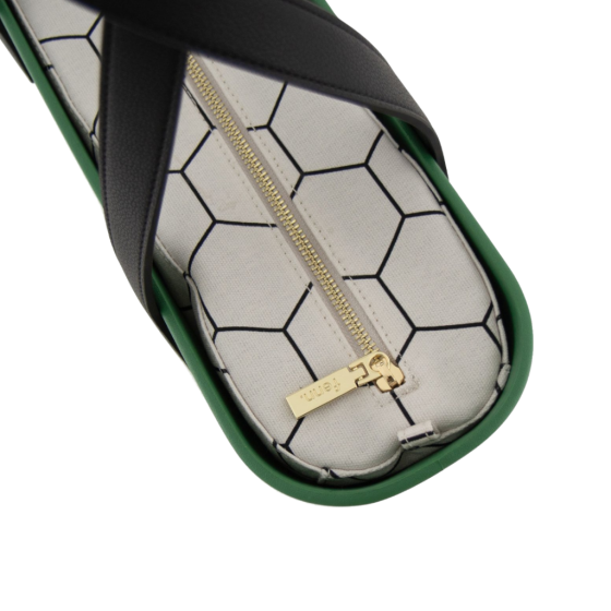 Fenn Collection 1534 Green flat handle printed hex inner top