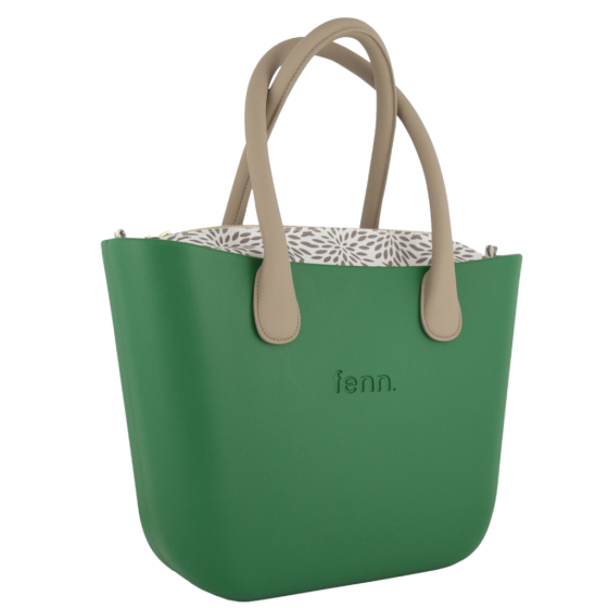 Fenn Collection 1535 Green round handle printed inner front3qrtr