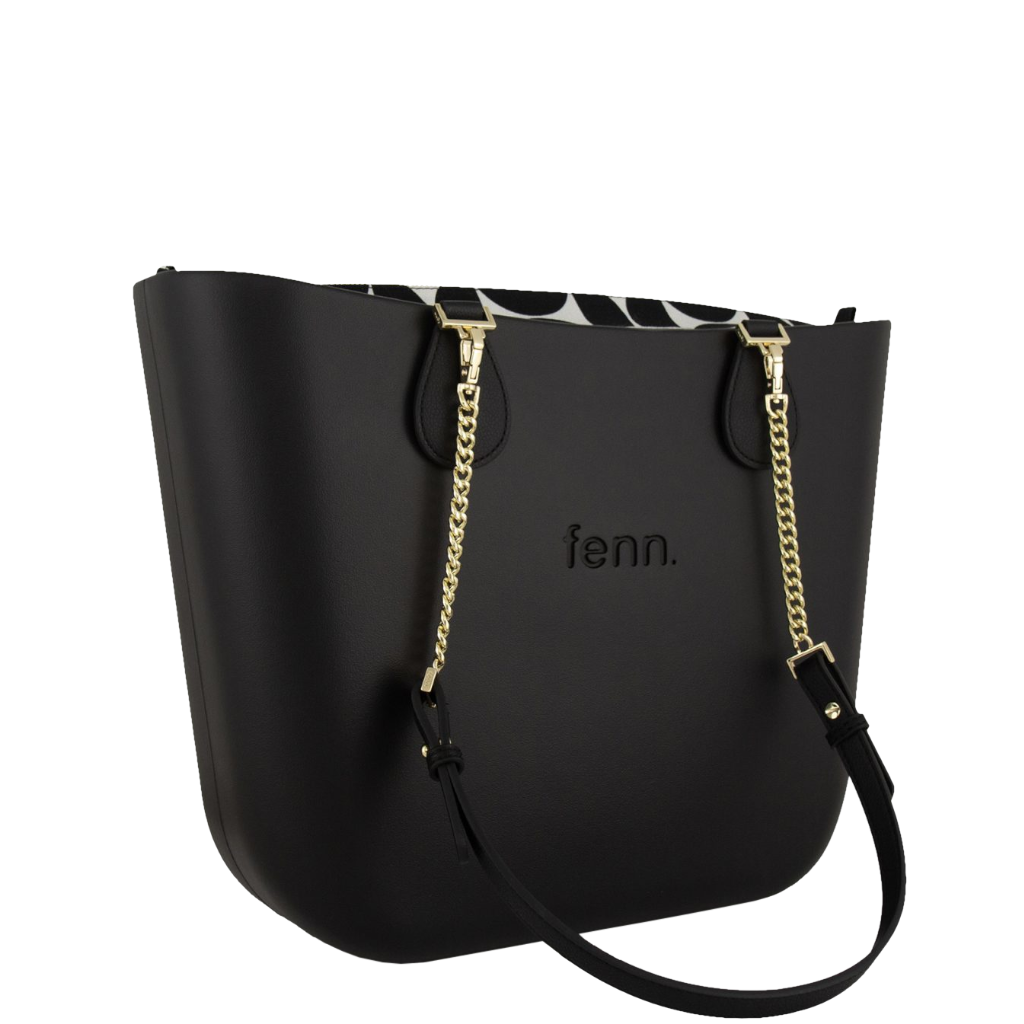Fenn Original 1532 Black gold chain pattern inner front3qrtr