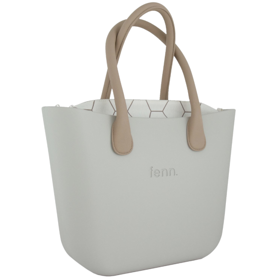 Fenn Original 1544 Light Grey round handle hex pattern inner front3qrtr