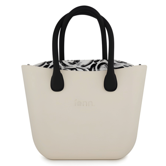 Fenn Original Champagne round black handles Printed inner front