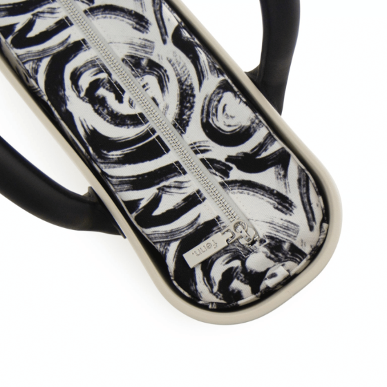 Fenn Original Champagne round black handles Printed inner top