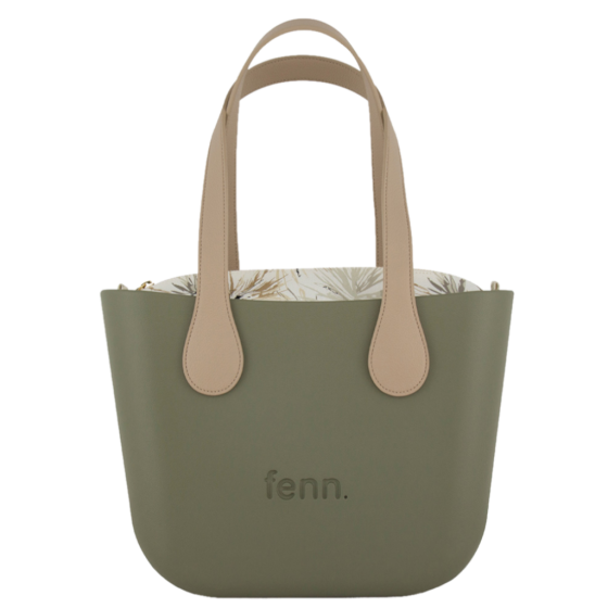 Fenn Petite 9441 Olive flat stone handle inner print front