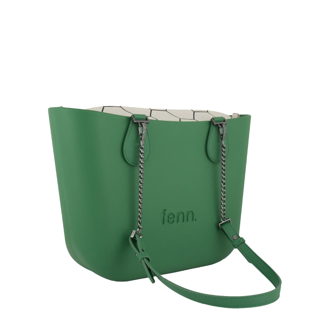 Fenn Petite 9456 Green Chain Hex Inner front3qrtr