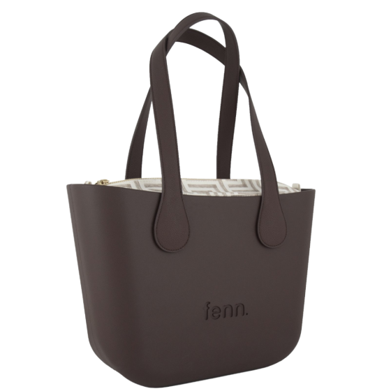 Fenn Petite 9458 Choc Flat Handle Pattern inner front3qrtr