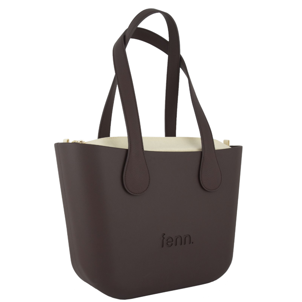 Fenn Petite 9459 Choc Flat Handle Beige Inner front3qrtr