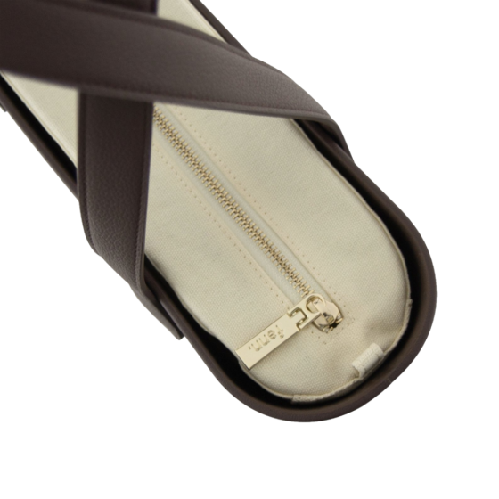 Fenn Petite 9459 Choc Flat Handle Beige Inner top