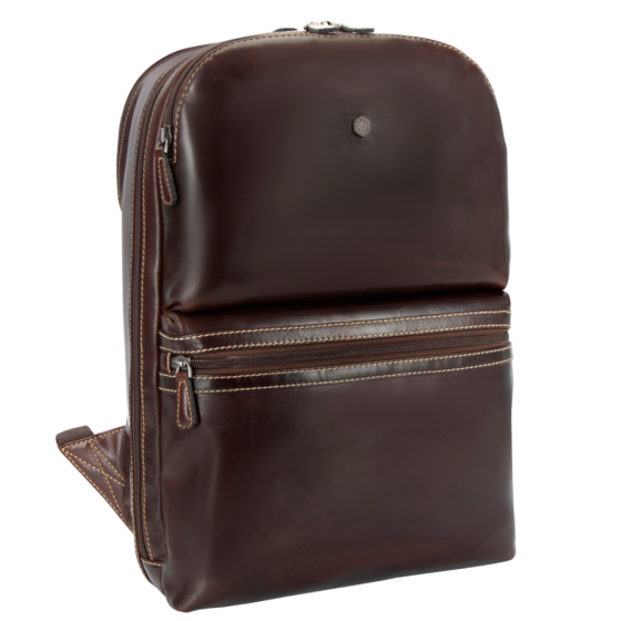 Jekyll & Hide 3672 Oxford Leather Everyday backpack Mocha front3qrtr
