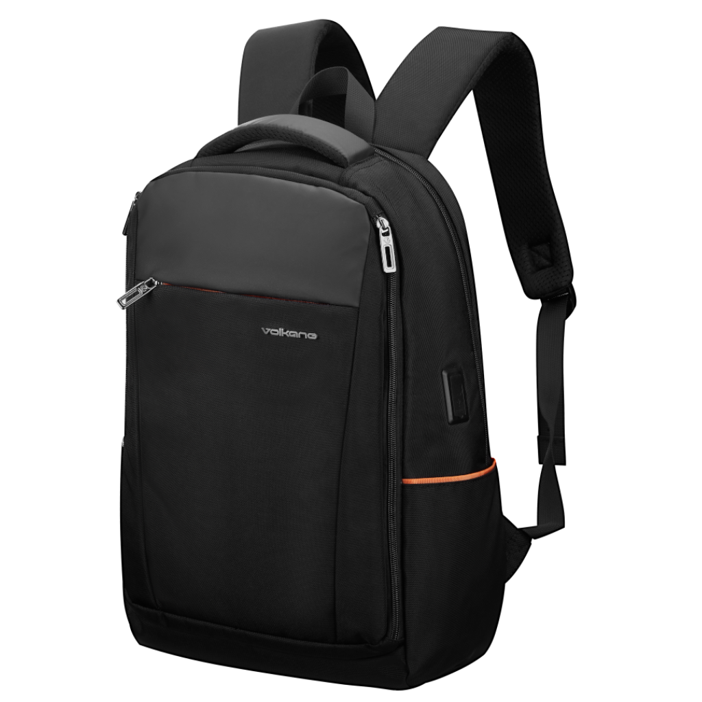 Volkano Atlanta VK 9174 15 6 Laptop Backpack black front3qrtr