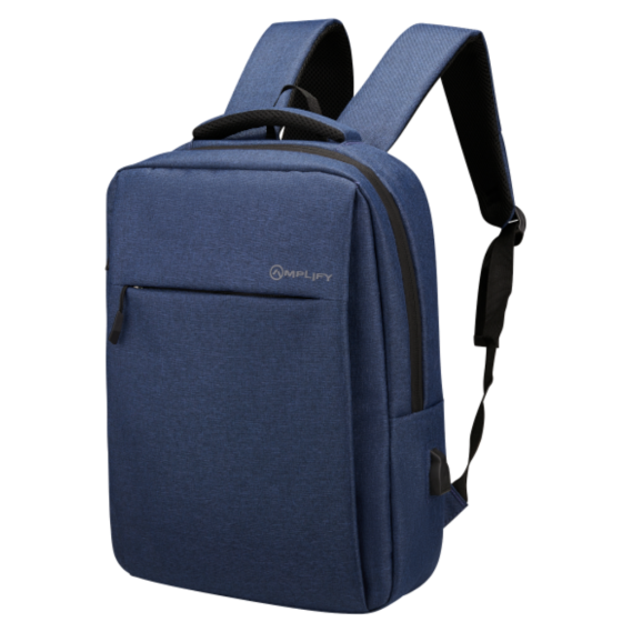 Volkano Cuba 10019 15 6 Laptop Backpack navy front3qrtr R