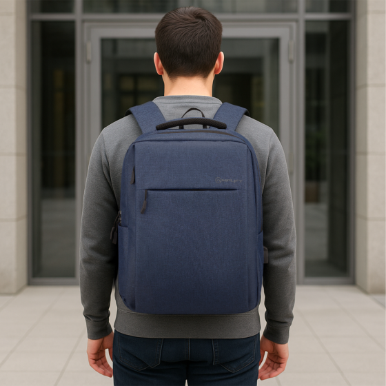 Volkano Cuba 10019 15 6 Laptop Backpack navy lifestyle