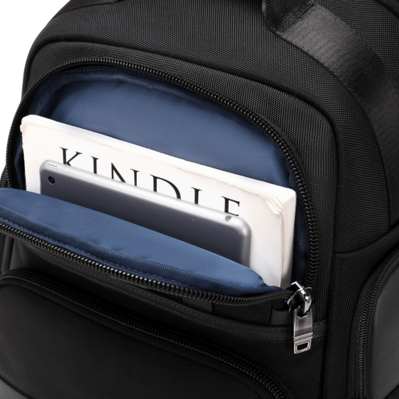 BG Berlin Nexus CEO Executive Backpack KB24401 black front stash