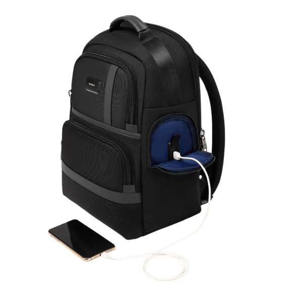 BG Berlin Nexus CEO Executive Backpack KB24401 black phone usb