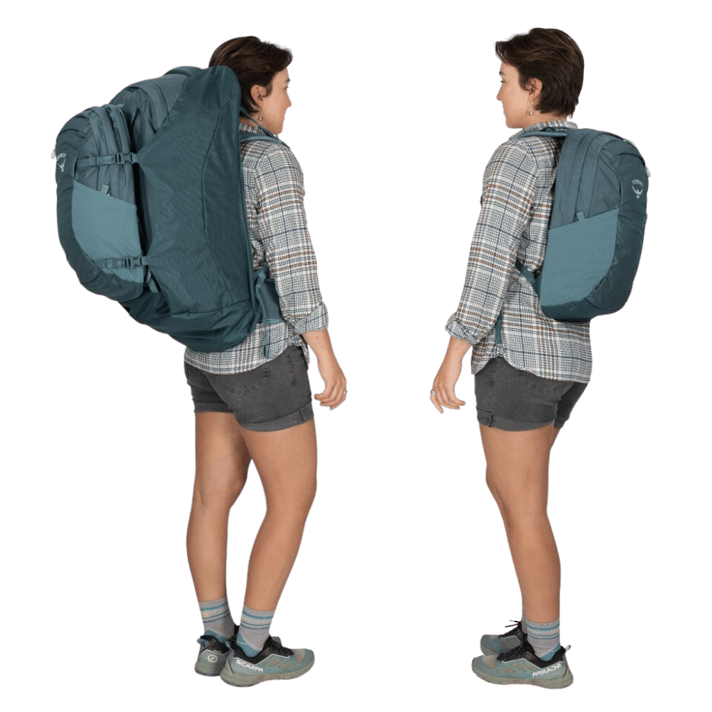 Osprey Fairview Travel Pack collection 55L Black features2