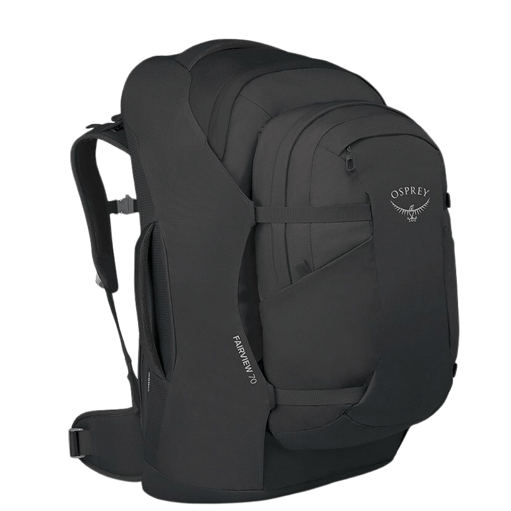 Osprey Fairview Travel pack 70L black combined front3qrtr
