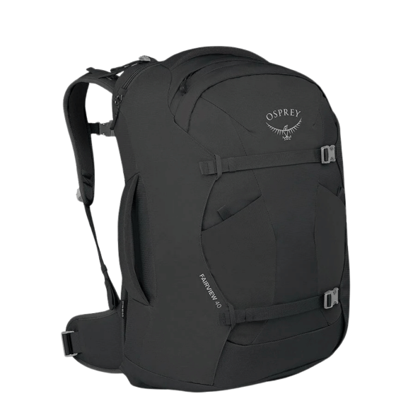 Osprey Fiarview 40L travel pack update features black front3qrtr