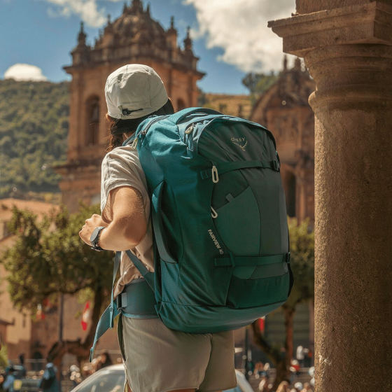 Osprey Fiarview 40L travel pack update lifestyle1