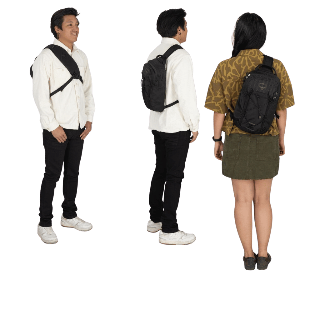 Osprey Quasar Sling Bacg black lifestyle1