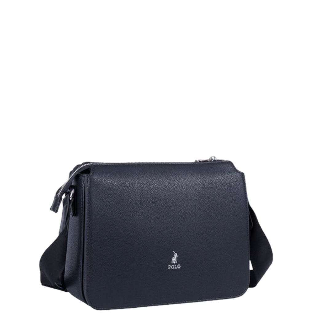 Polo Lyon POS43122 Crossbody Sling Black front3qrtr