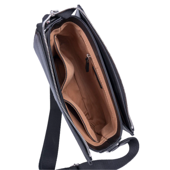 Polo Lyon POS43122 Crossbody Sling Black interior