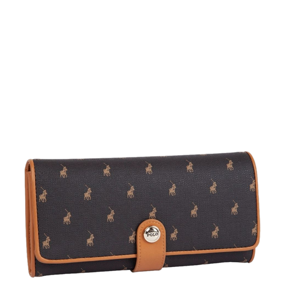 Polo New Iconic POS43235 Clutch Purse brown front3qrtr primary