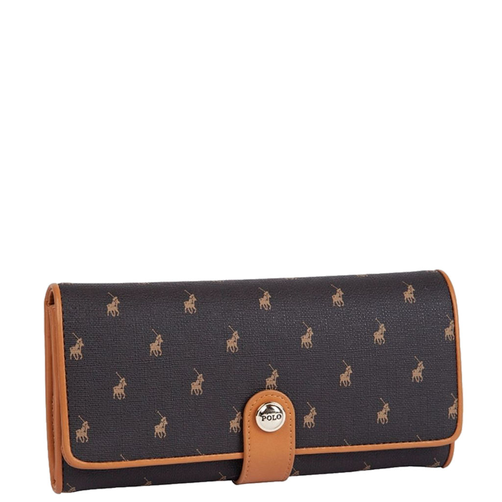 Polo New Iconic POS43235 Clutch Purse brown front3qrtr primary