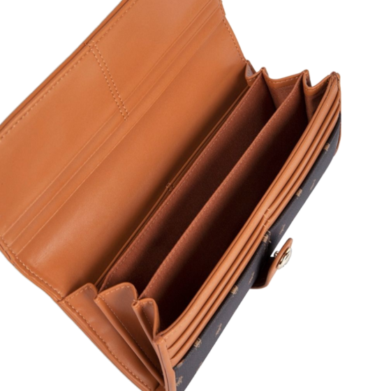 Polo New Iconic POS43235 Clutch Purse brown interior